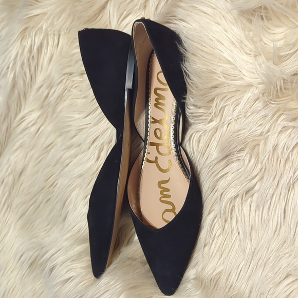 Black suede Sam Edelman flats sz 9.5 - Picture 4 of 7